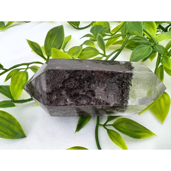 Garden Quartz Double Terminated Point - 3.67" Lodolite in Quartz DT - UNIQUE - Picture 1 of 10